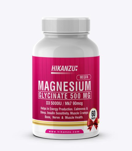 Pakistan's First Magnesium Glycinate with D3 K2 ( Mk7) 60 Tablets